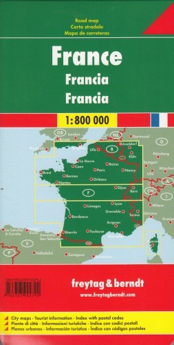 okładka Francja mapa 1:800 000 książka | Opracowanie zbiorowe