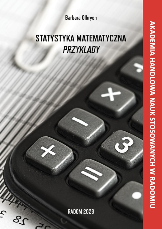 okładka Statystyka matematyczna. Przykłady ebook | pdf | Barbara Olbrych