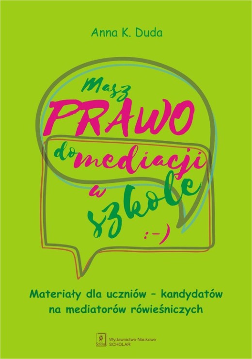 okładka Masz Prawo do Mediacji w Szkole ebook | pdf | Anna Duda