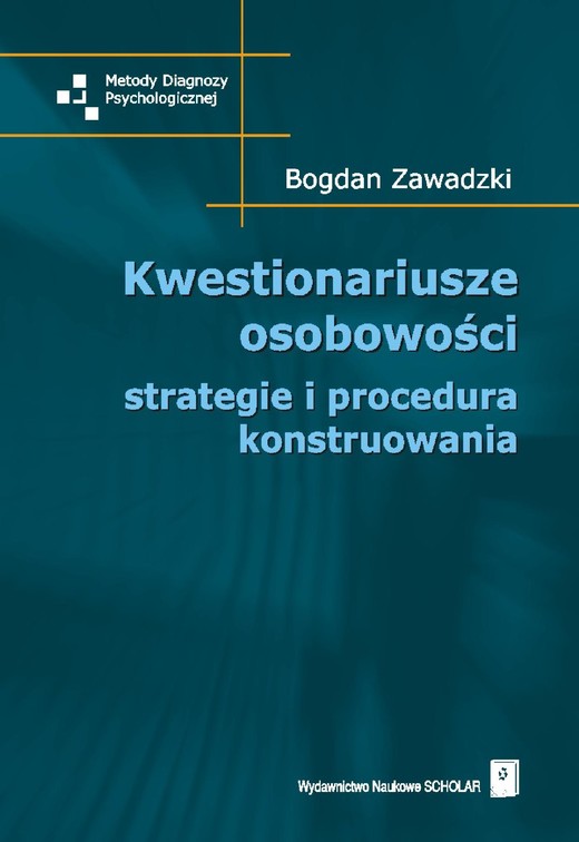 okładka Kwestionariusze osobowości ebook | pdf | Bogdan Zawadzki