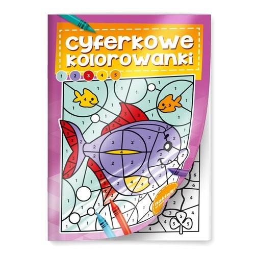 okładka Książeczka edukacyjna Edu Cyferkowe kolorowanki 401 książka