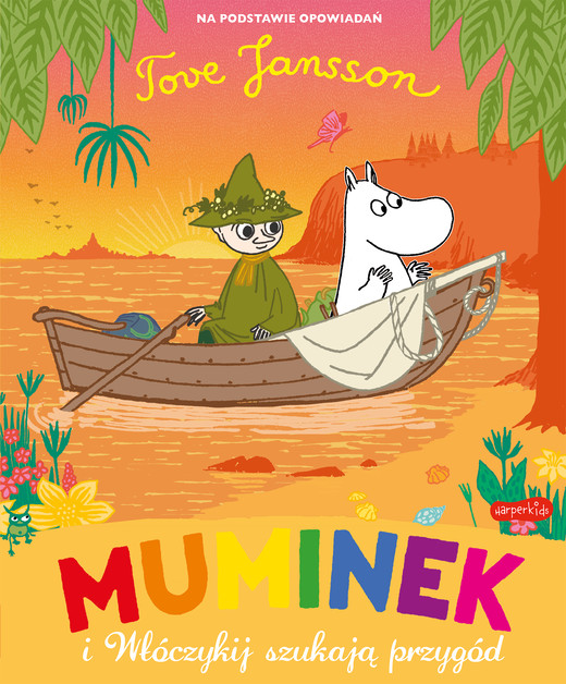 okładka Muminek i Włóczykij szukają przygód. Muminki książka