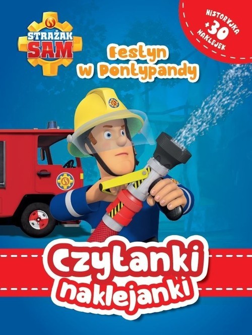 okładka Czytanki naklejanki Festyn w Pontypandy Strażak Sam książka