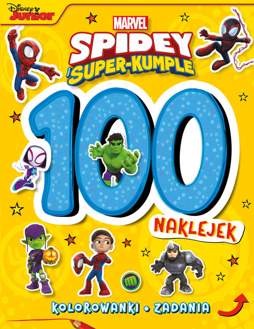 okładka 100 naklejek. Marvel Spidey i Super-kumple książka