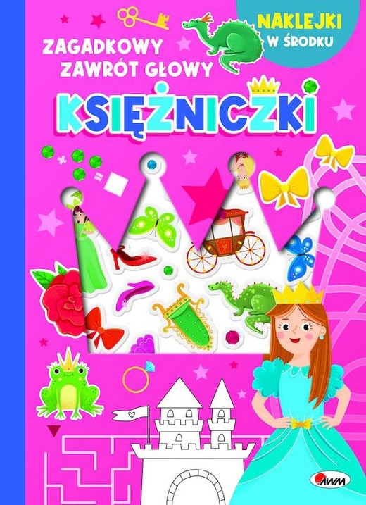 okładka Księżniczki - wypukłe naklejki. Zagadkowy zawrót głowy książka