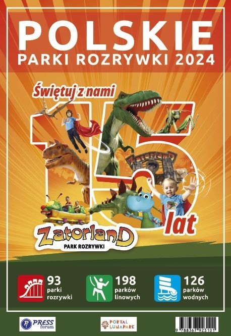okładka Polskie parki rozrywki 2024 książka