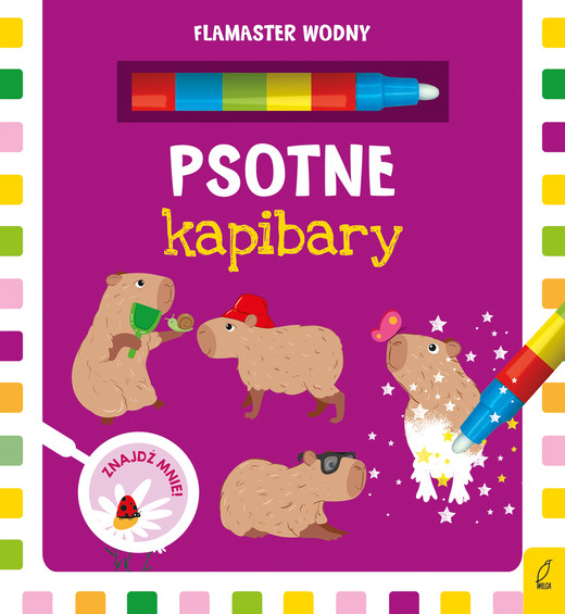 okładka Psotne kapibary. Flamaster wodny książka