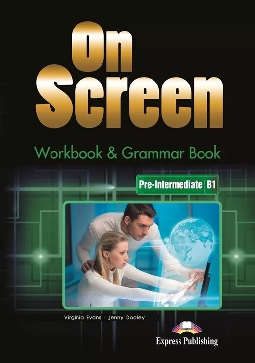 okładka On Screen Pre-Intermediate B1 Workbook & Grammar Book + kod DigiBook edycja polska książka