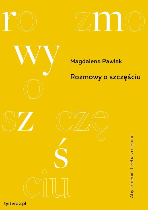 okładka Rozmowy o szczęściu ebook | epub, mobi, pdf | Magdalena Pawlak