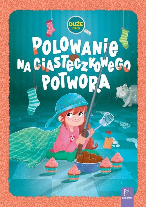 okładka Polowanie na Ciasteczkowego Potwora. Duże litery książka