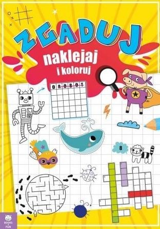 okładka Zgaduj naklejaj i koloruj książka