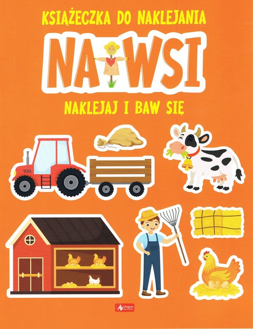 okładka Na wsi. Książeczka do naklejania książka | Opracownie zbiorowe