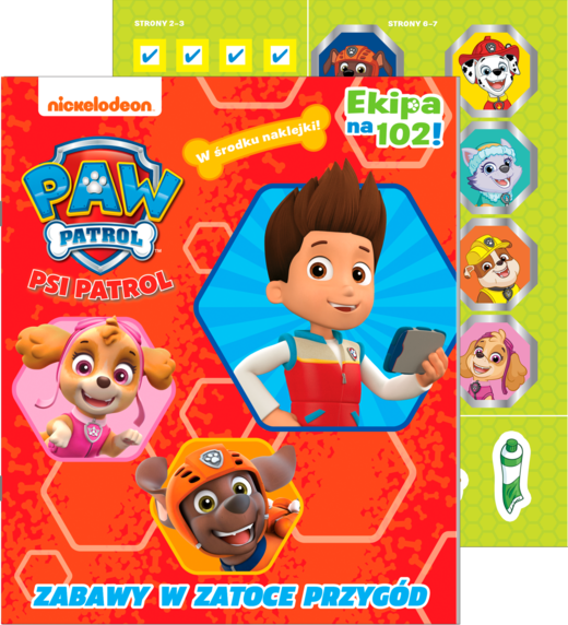okładka Zabawy w Zatoce Przygód. Psi Patrol. Ekipa na 102! książka