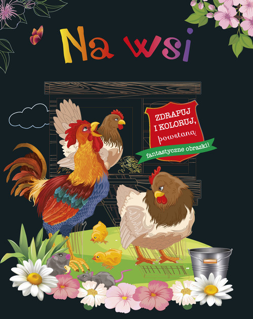 okładka Zdrapuj i koloruj Na wsi książka