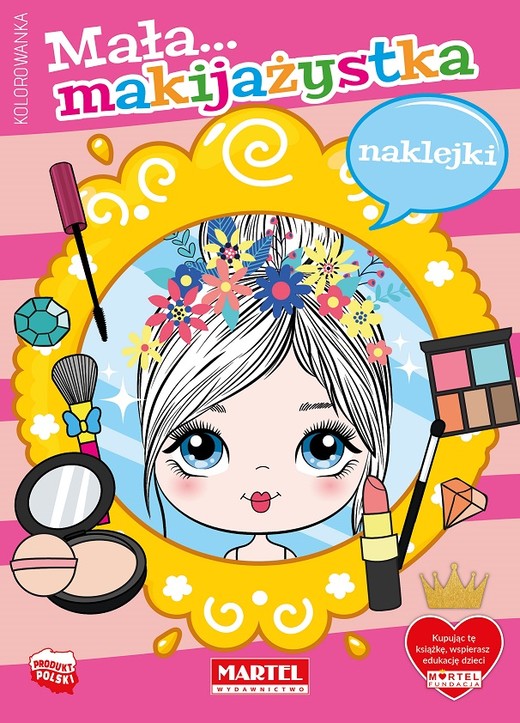 okładka Mała makijażystka z naklejkami książka