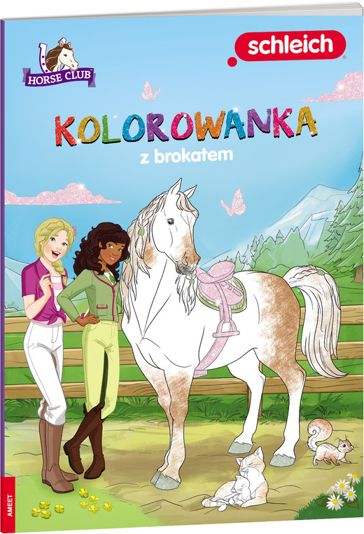 okładka Horse Club kolorowanka z brokatem GCA-8401 książka
