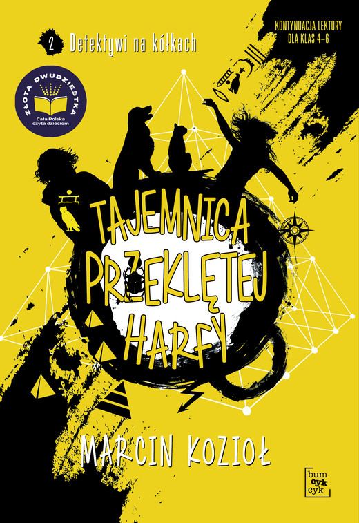 okładka Tajemnica przeklętej harfy. Detektywi na kółkach. Tom 2 wyd. 2024 książka