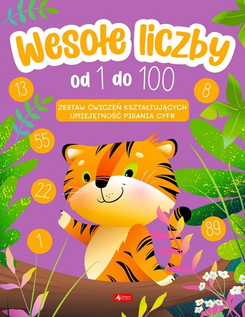 okładka Wesołe liczby od 1 do 100 książka