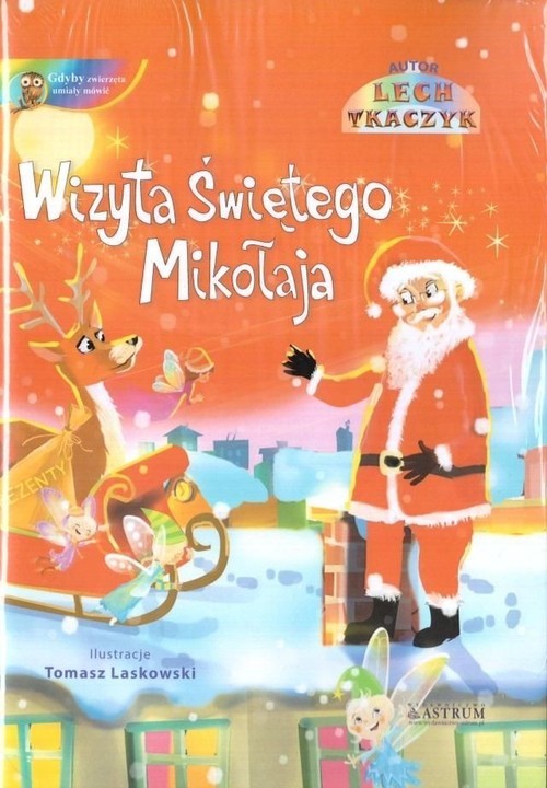 okładka Wizyta Świętego Mikołaja z płytą CD książka