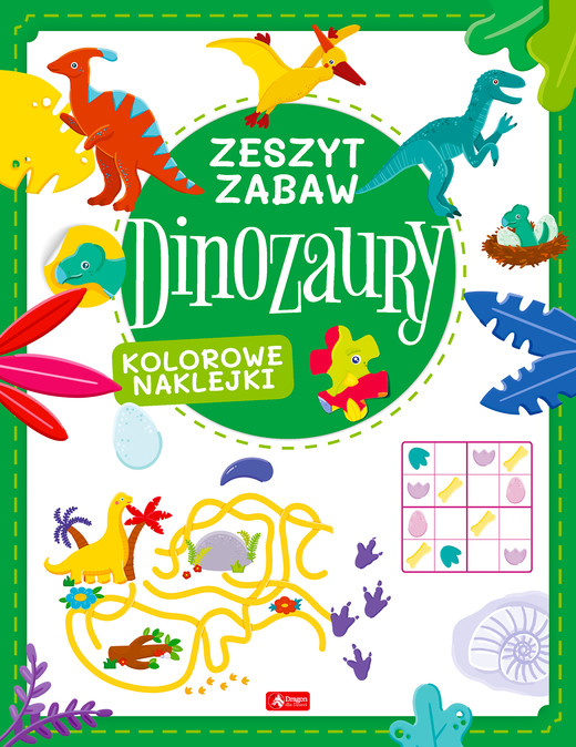 okładka Dinozaury. Zeszyt zabawy książka