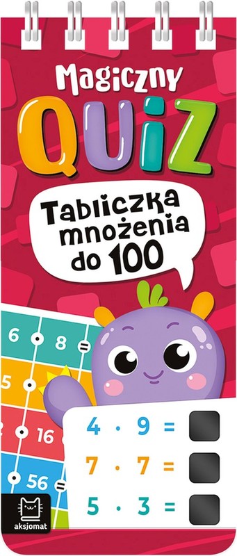 okładka Magiczny quiz. Tabliczka mnożenia do 100. Na spirali książka