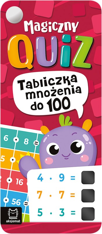 okładka Magiczny quiz. Tabliczka mnożenia do 100. Z nitem książka