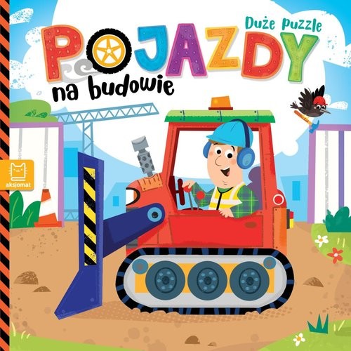okładka Pojazdy na budowie Duże puzzle książka | Wasilewicz Grażyna
