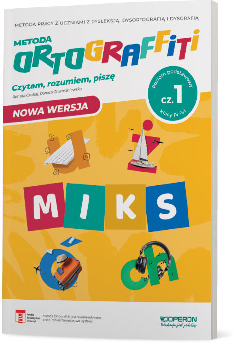 okładka Ortograffiti Miks Poziom podstawowy Część 1 Klasy IV-V książka