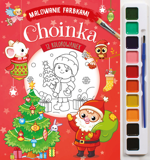 okładka Malowanie farbkami. Choinka książka