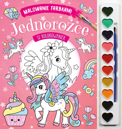 okładka Malowanie farbkami. Jednorożce książka