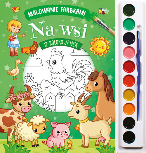 okładka Malowanie farbkami. Na wsi książka