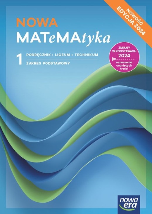 okładka Nowa matematyka podręcznik klasa 1 liceum i technikum zakres podstawowy EDYCJA 2024 książka