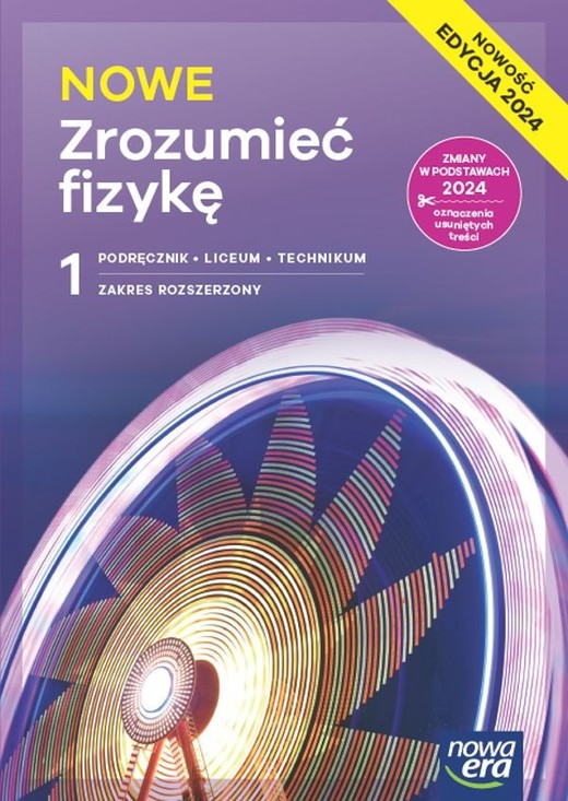 okładka Nowa fizyka zrozumieć fizykę podręcznik 1 liceum i technikum zakres rozszerzony EDYCJA 2024 książka