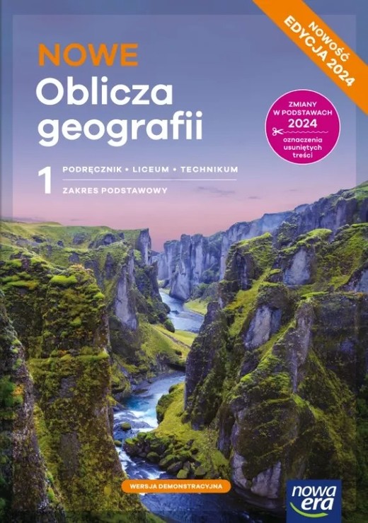 okładka Nowa geografia oblicza geografii podręcznik 1 liceum i technikum zakres podstawowy EDYCJA 2024 książka