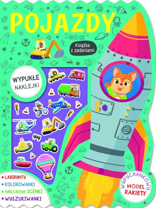 okładka Pojazdy Książka z zadaniami książka