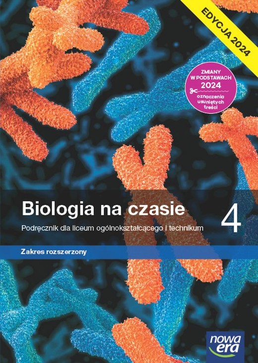 okładka Nowa biologia na czasie podręcznik 4 liceum i technikum zakres rozszerzony EDYCJA 2024 książka