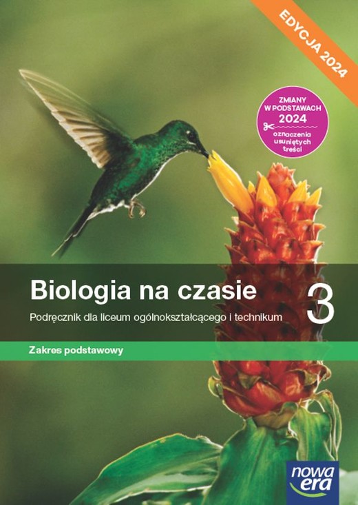okładka Nowa biologia na czasie podręcznik 3 liceum i technikum zakres podstawowy EDYCJA 2024 książka