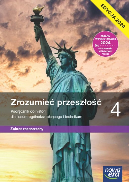 okładka Nowa historia Zrozumieć przeszłość podręcznik 4 liceum technikum rozszerzony EDYCJA 2024 książka