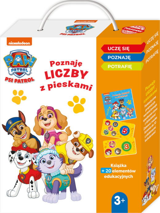 okładka Poznaję liczby z pieskami. Psi Patrol. Uczę się, poznaję, potrafię książka