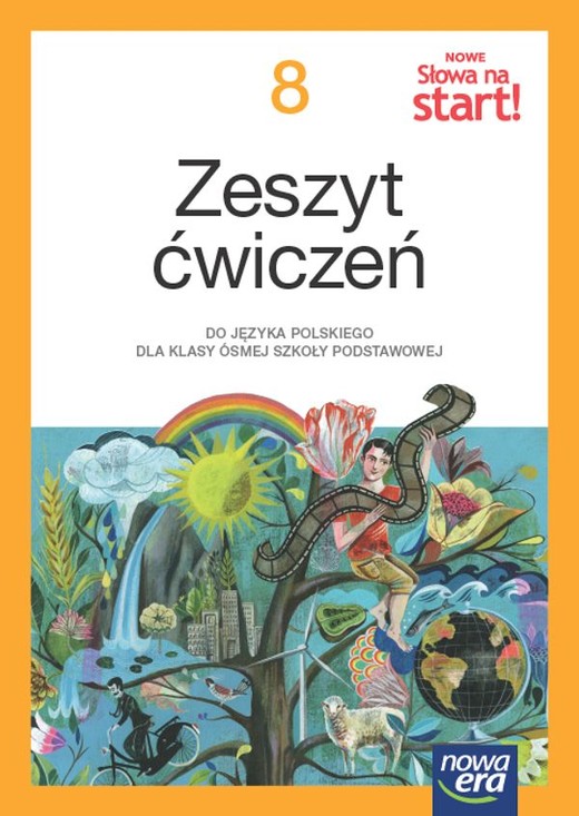 okładka Język polski Słowa na start! NEON zeszyt ćwiczeń dla klasy 8 szkoły podstawowej EDYCJA 2024-2026 książka