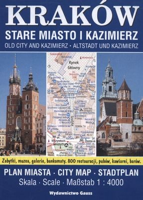 okładka Kraków, Stare Miasto i Kazimierz. Plan miasta 1:4000 wyd. 11 książka | Opracowanie zbiorowe
