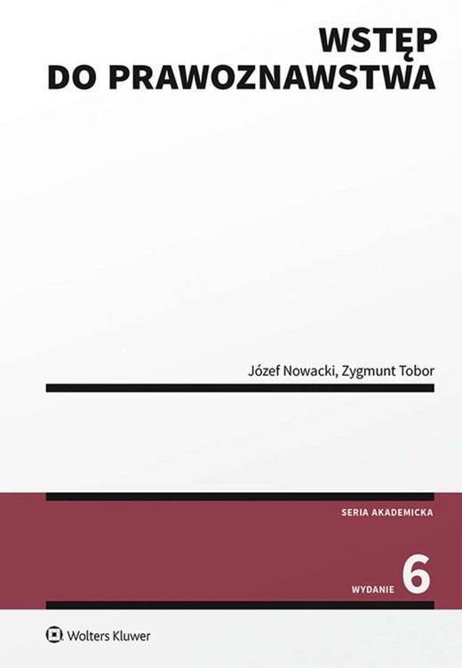 okładka Wstęp do prawoznawstwa książka
