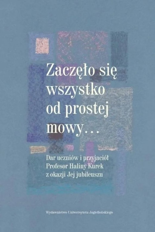 okładka Zaczęło się wszystko od prostej mowy książka