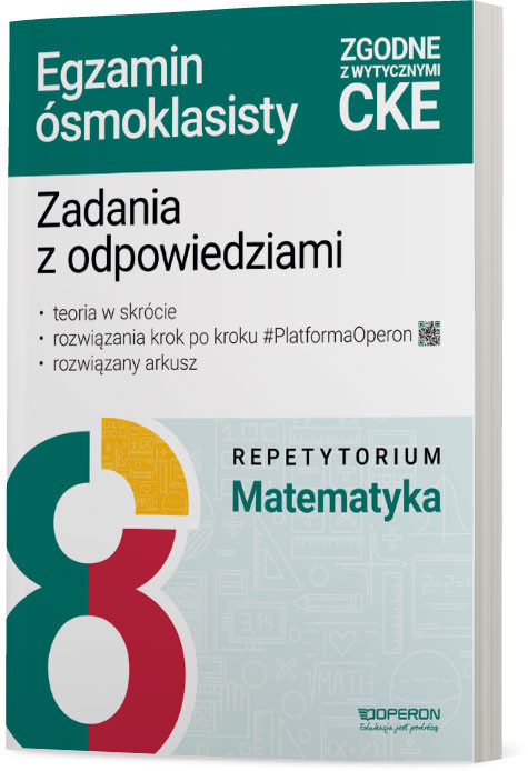 okładka Egzamin ósmoklasisty 2025 Matematyka repetytorium wzory zadania i arkusze książka