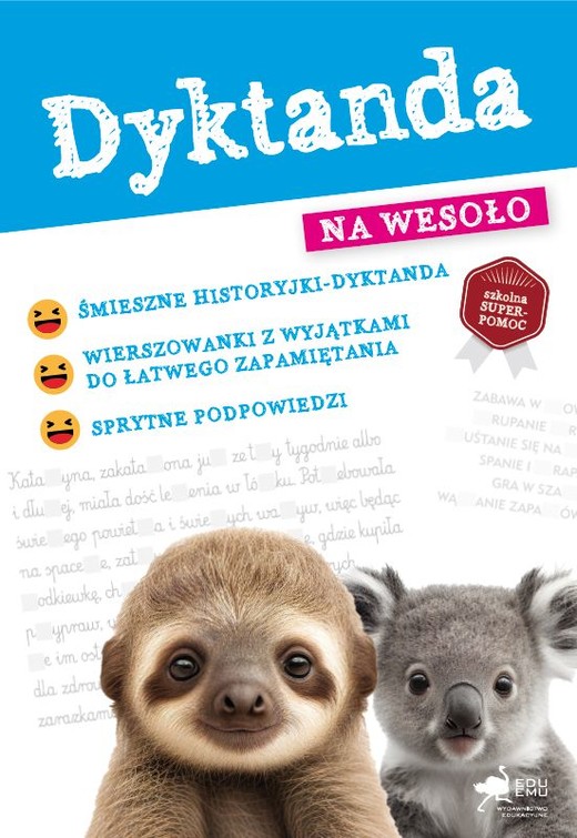 okładka Dyktanda na wesoło książka