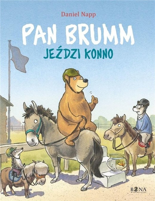 okładka Pan Brumm jeździ konno. Pan Brumm książka