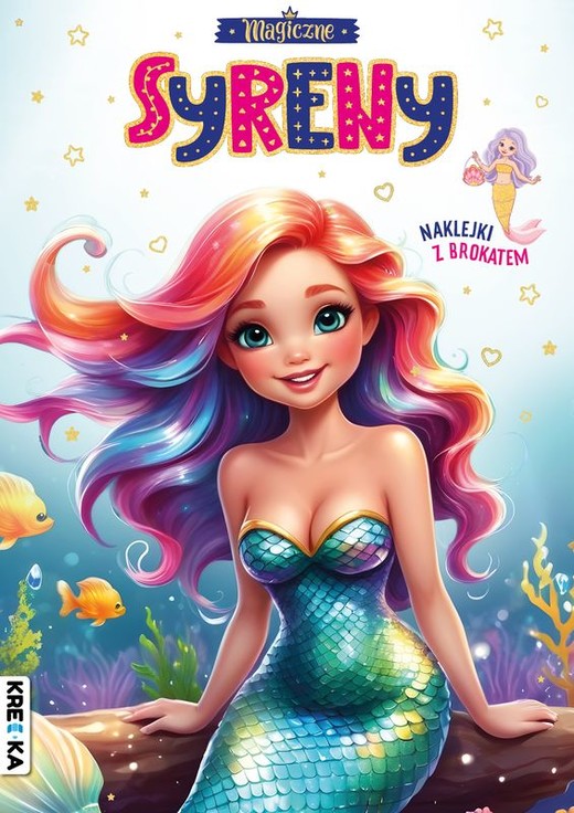 okładka Magiczne syreny. Kolorowanka z brokatem książka