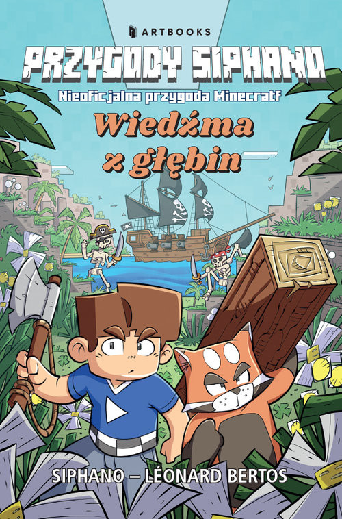 okładka MINECRAFT Przygody Siphano Siphano i Wiedźma z głębin książka