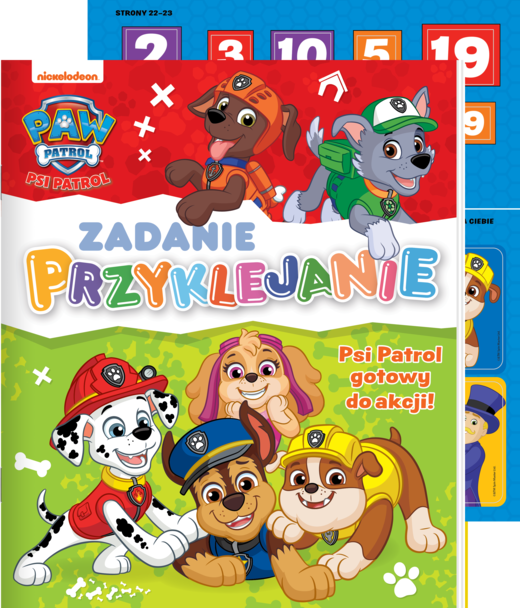 okładka Psi Patrol gotowy do akcji. Psi Patrol. Zadanie Przyklejanie książka