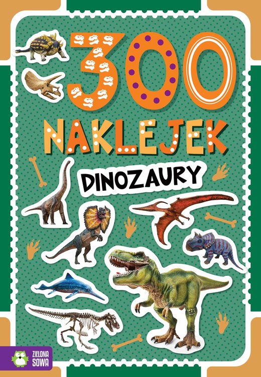 okładka Dinozaury. 300 naklejek książka